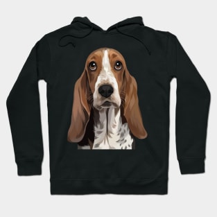 Basset-Hound Illustration Hoodie